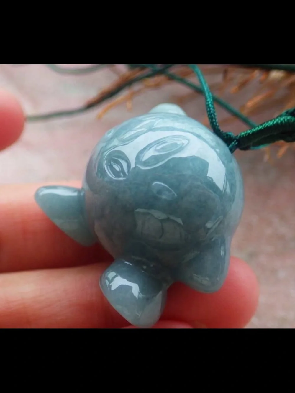 Certificate Jadeite jade cute Cartoon Green Pokemon Kirby circle Pendant